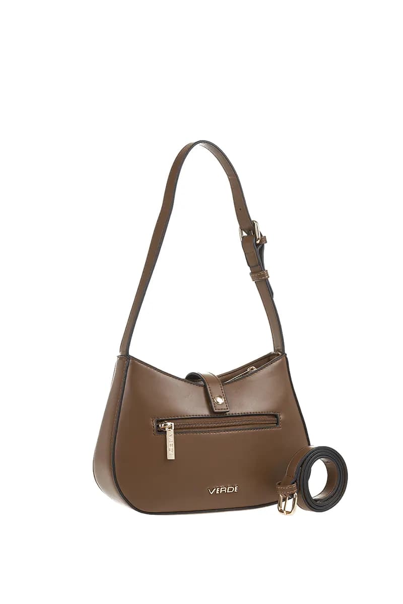 VERDE FASHION | Borsa a spalla con fibbia e tracolla - 6