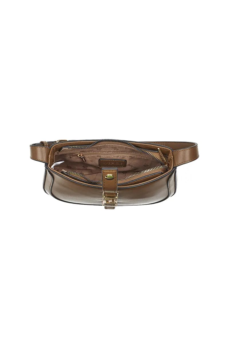 VERDE FASHION | Borsa a spalla con fibbia e tracolla - 8