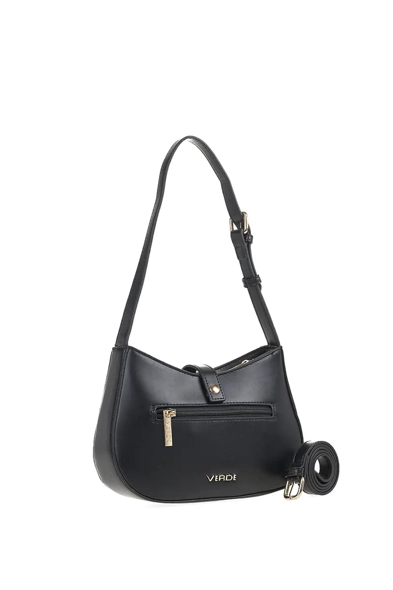 VERDE FASHION | Borsa a spalla con fibbia e tracolla - 10