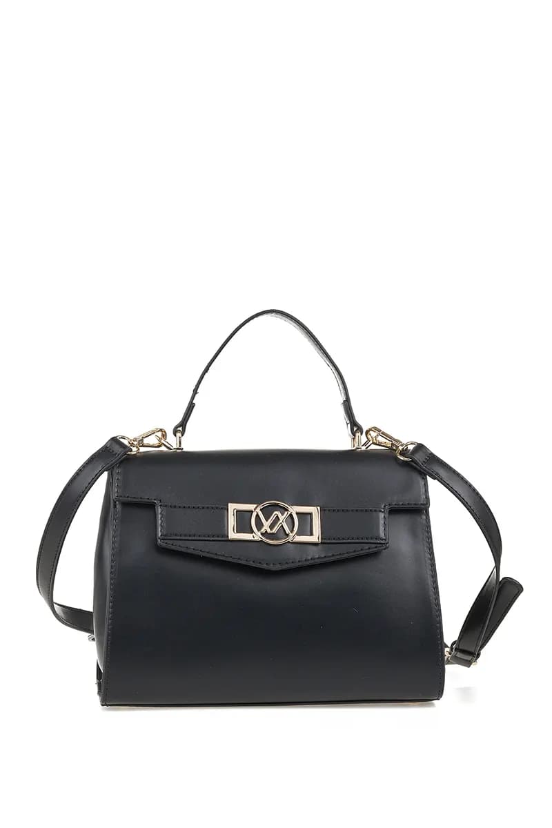 VERDE FASHION | Borsa con patta dettaglio logo - 1