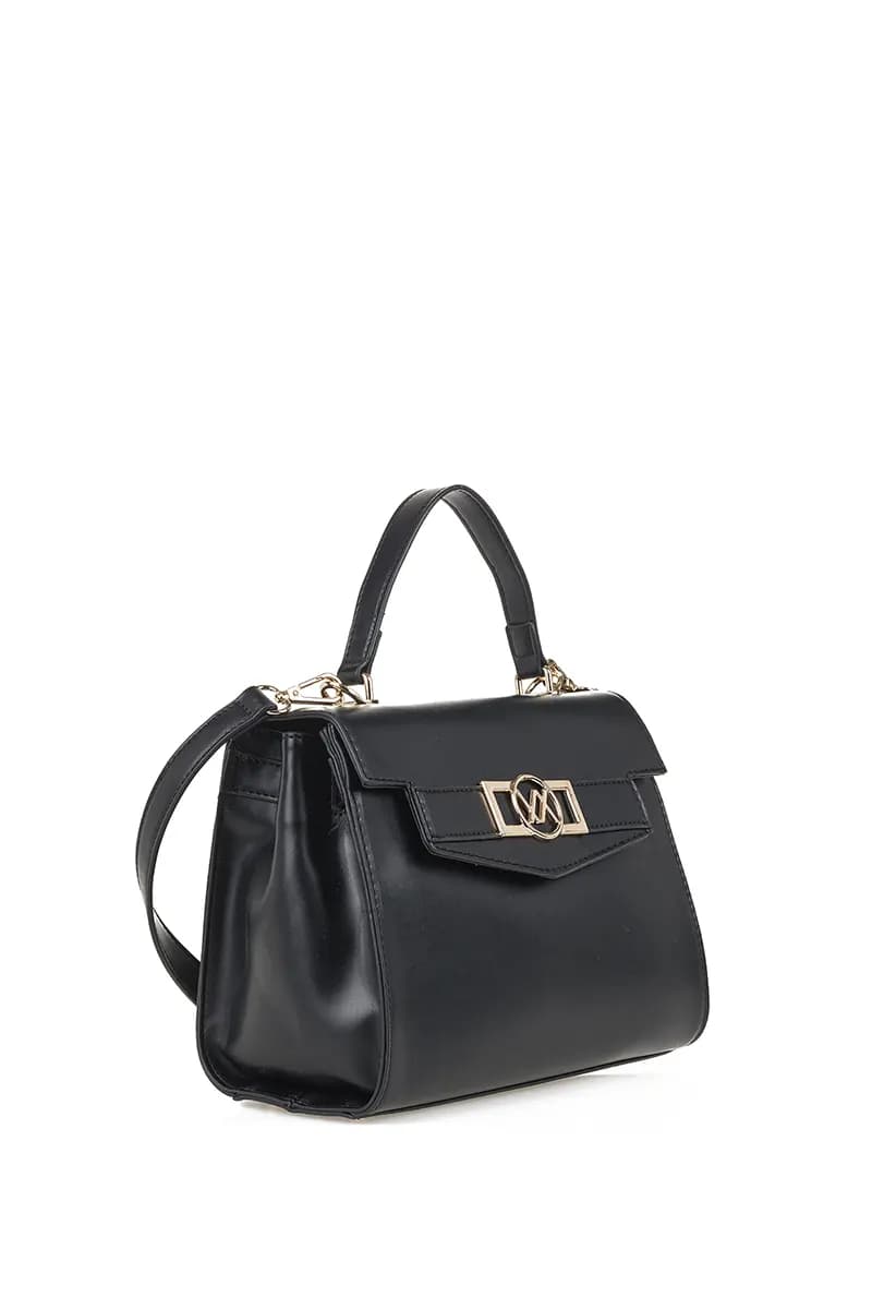 VERDE FASHION | Borsa con patta dettaglio logo - 3