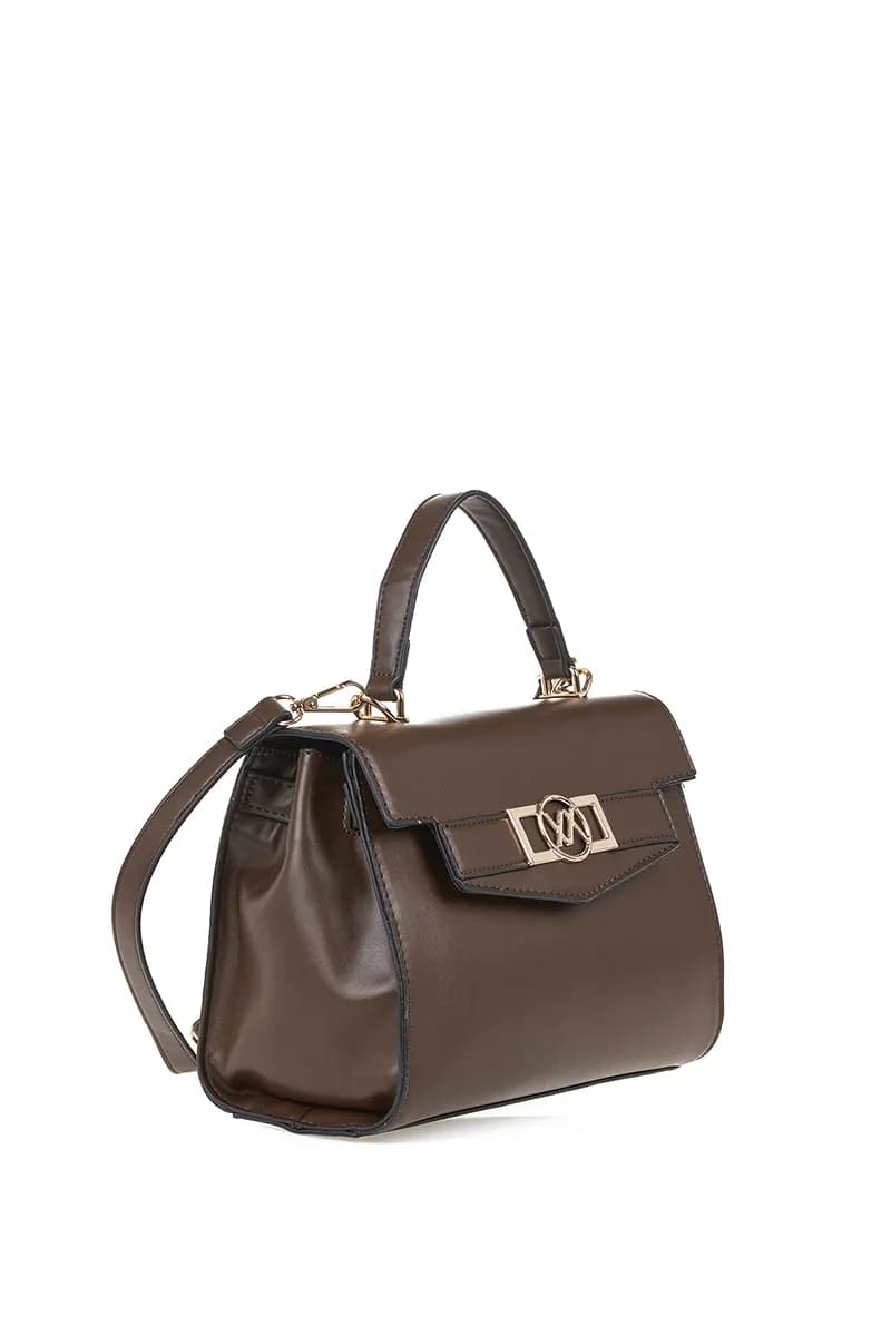 VERDE FASHION | Borsa con patta dettaglio logo - 6