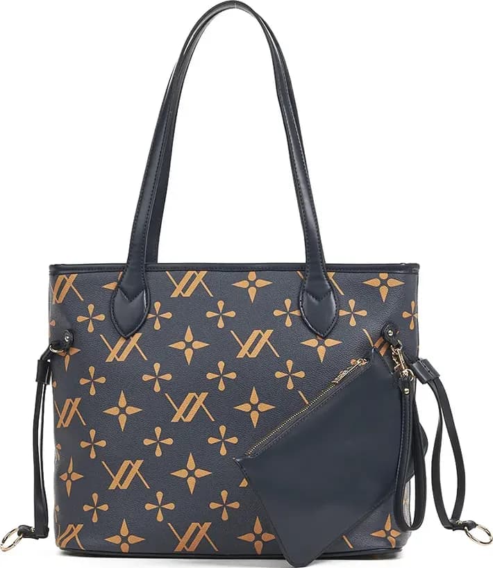 VERDE FASHION | Borsa shopper con pochette