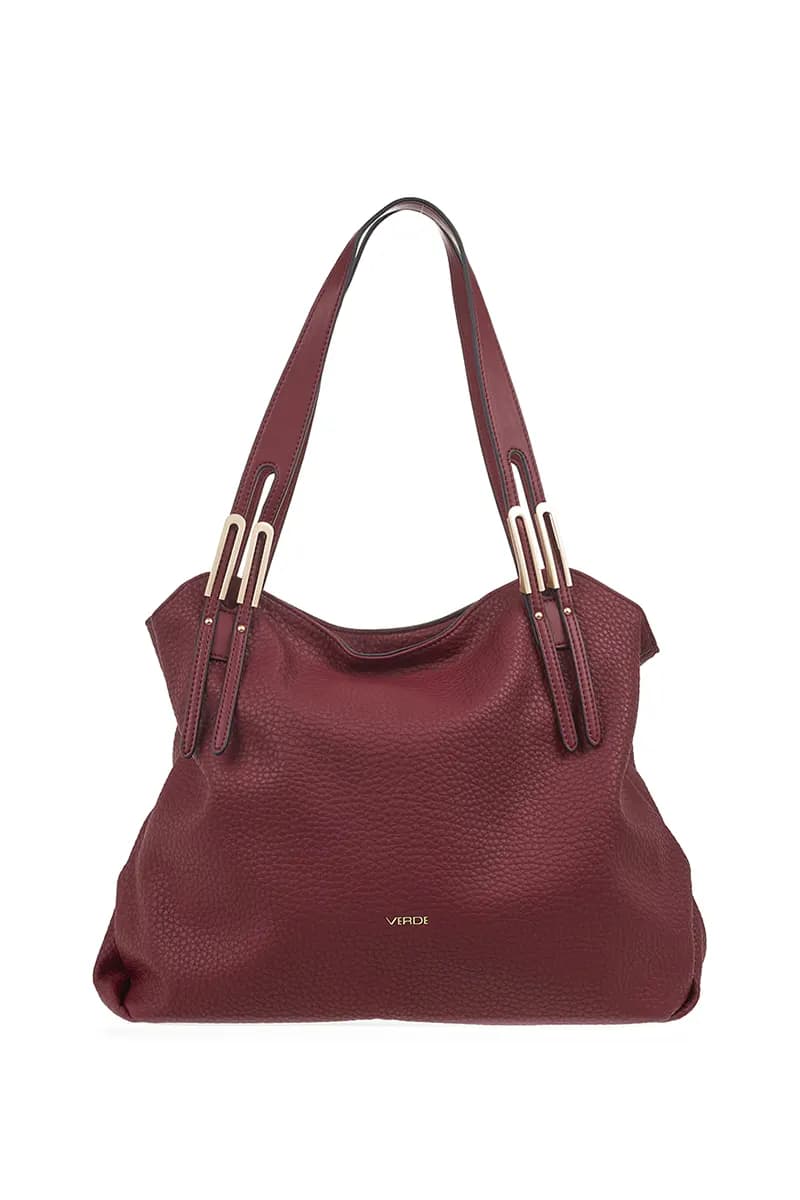 VERDE FASHION | Borsa a spalla morbida in ecopelle - 14