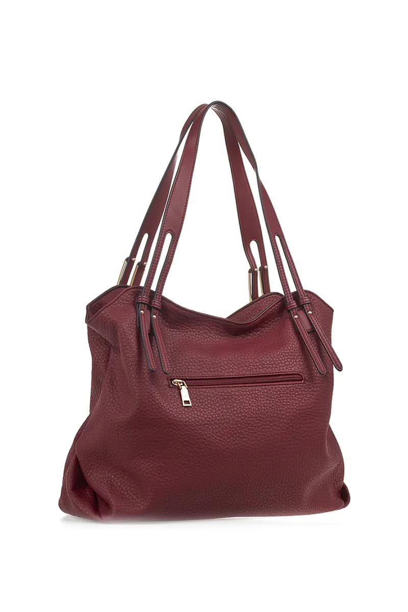 VERDE FASHION | Borsa a spalla morbida in ecopelle - 2