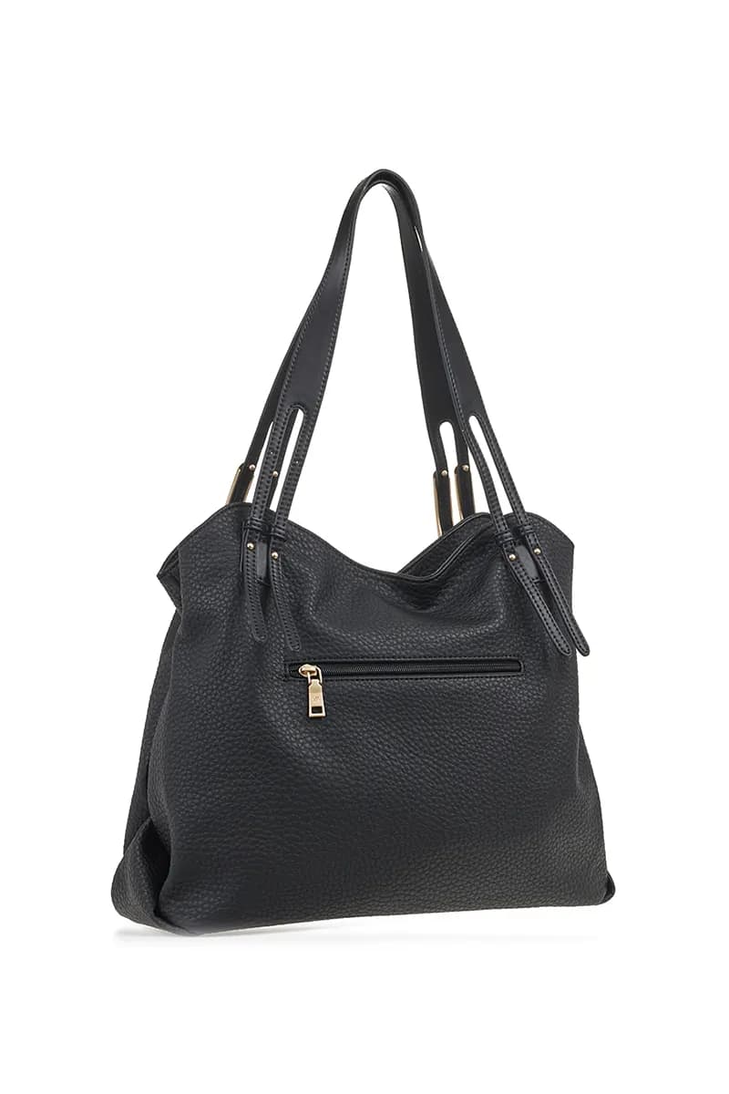 VERDE FASHION | Borsa a spalla morbida in ecopelle - 10
