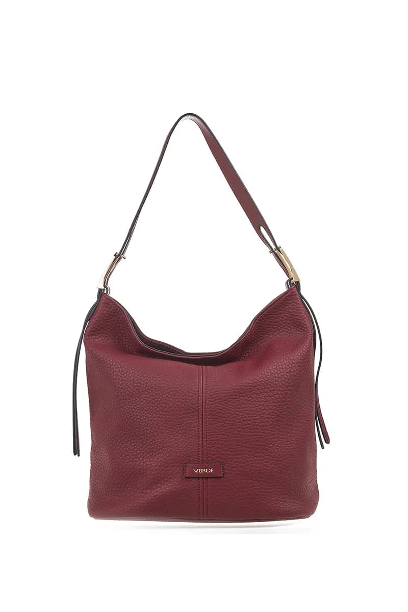 VERDE FASHION | Borsa a spalla morbida in ecopelle - 12