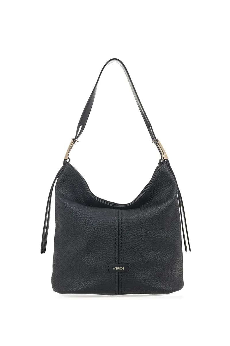 VERDE FASHION | Borsa a spalla morbida in ecopelle - 13