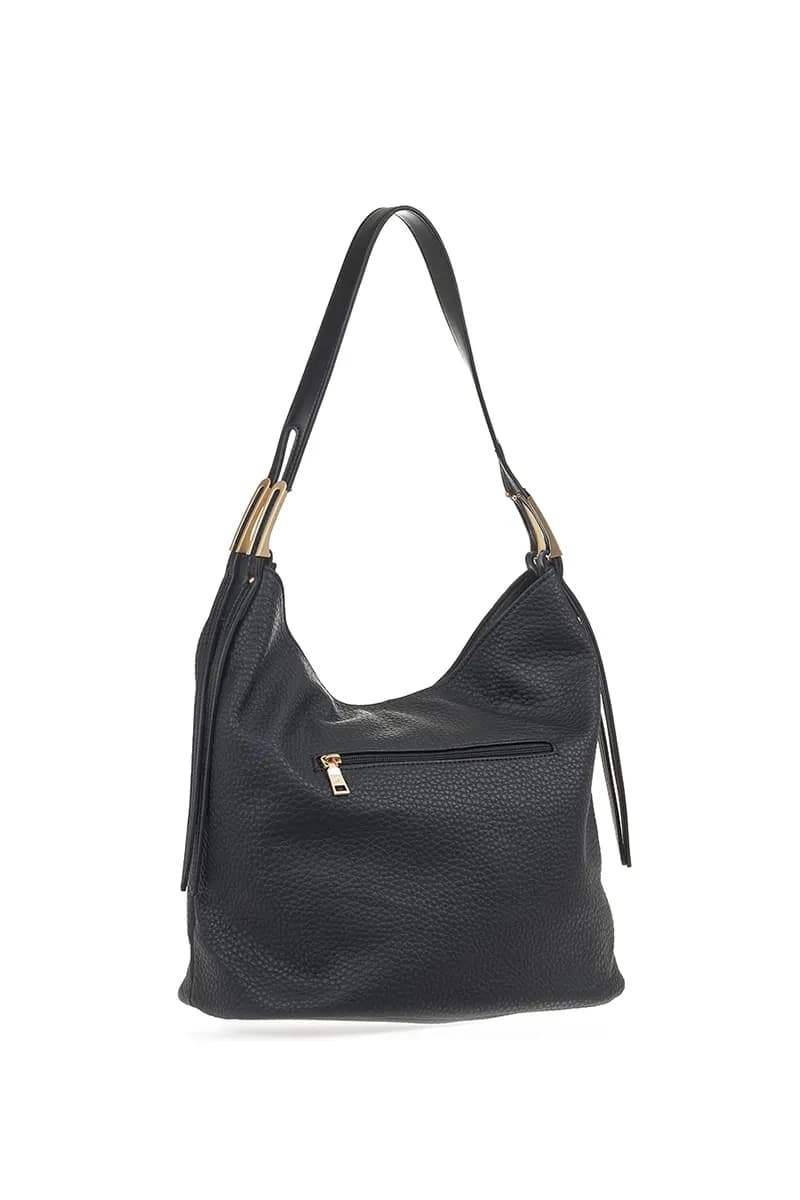 VERDE FASHION | Borsa a spalla morbida in ecopelle - 2