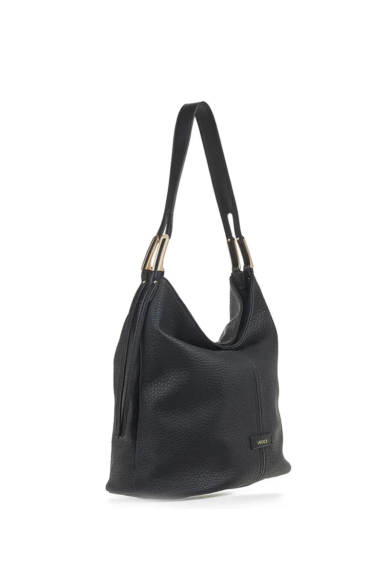 VERDE FASHION | Borsa a spalla morbida in ecopelle - 3