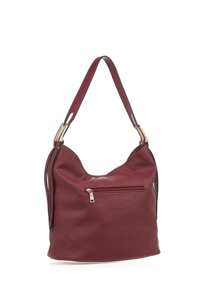 VERDE FASHION | Borsa a spalla morbida in ecopelle - 6