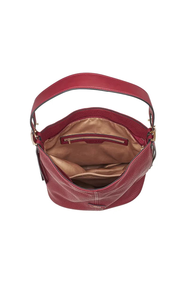 VERDE FASHION | Borsa a spalla morbida in ecopelle - 7