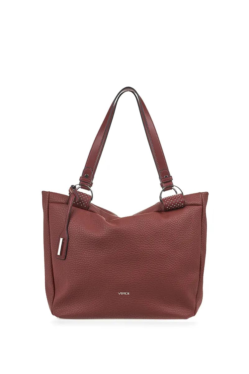 VERDE FASHION | Borsa a spalla morbida in ecopelle - 1