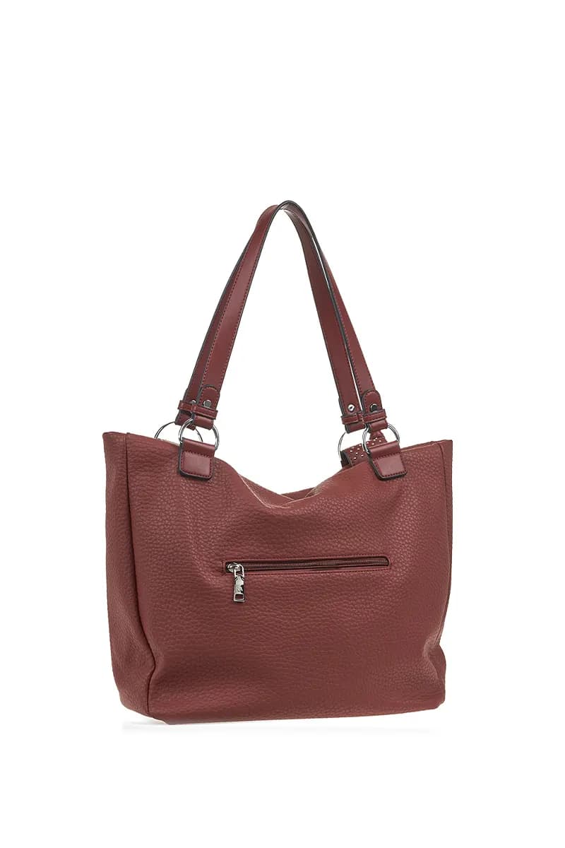 VERDE FASHION | Borsa a spalla morbida in ecopelle - 2