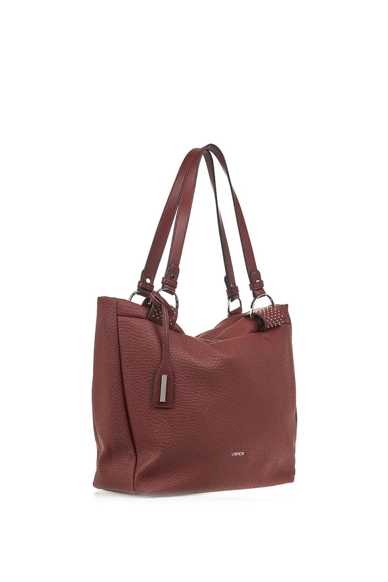 VERDE FASHION | Borsa a spalla morbida in ecopelle - 3