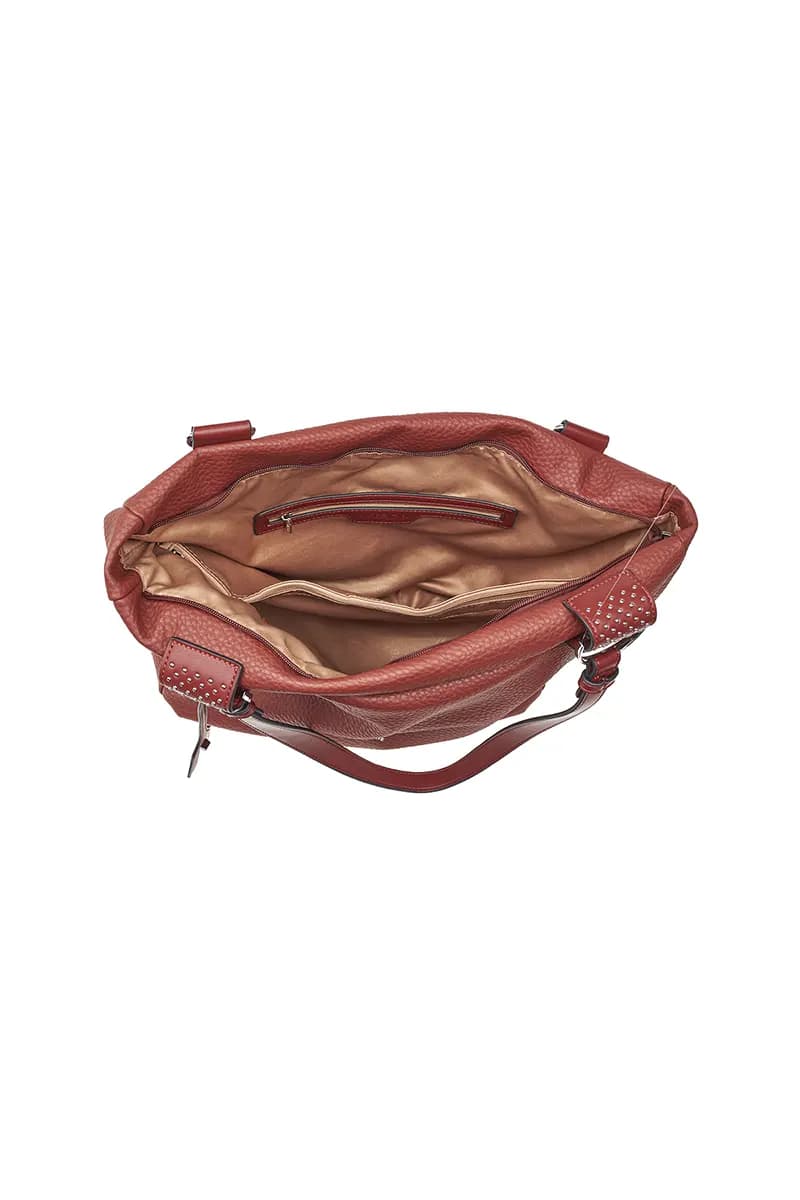 VERDE FASHION | Borsa a spalla morbida in ecopelle - 4