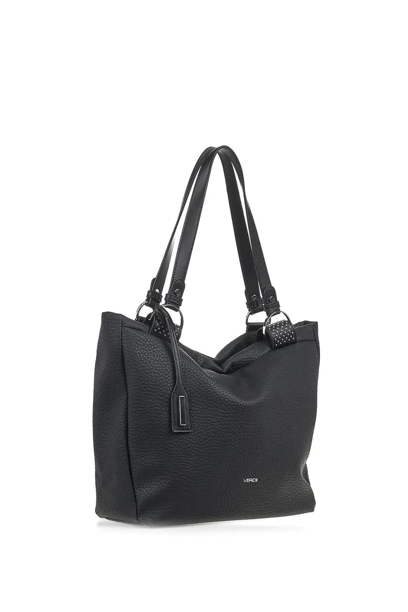VERDE FASHION | Borsa a spalla morbida in ecopelle - 6