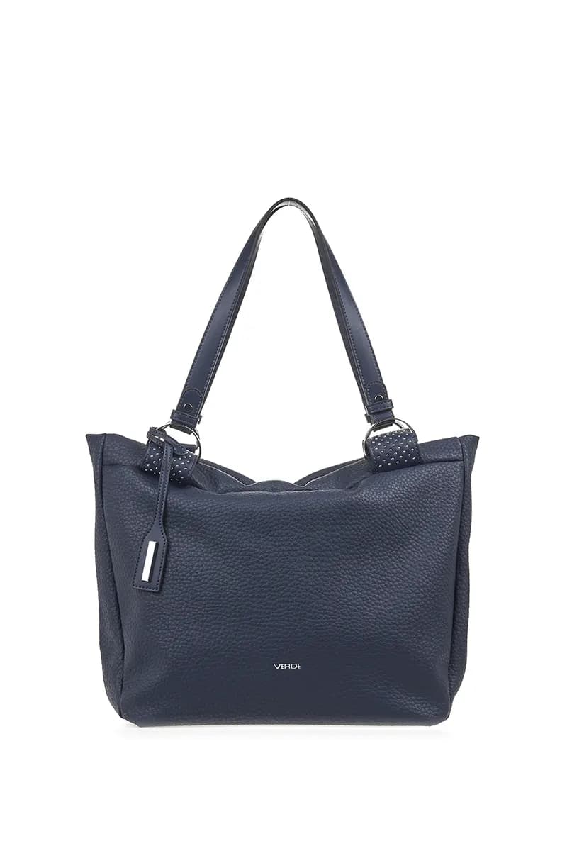 VERDE FASHION | Borsa a spalla morbida in ecopelle - 9