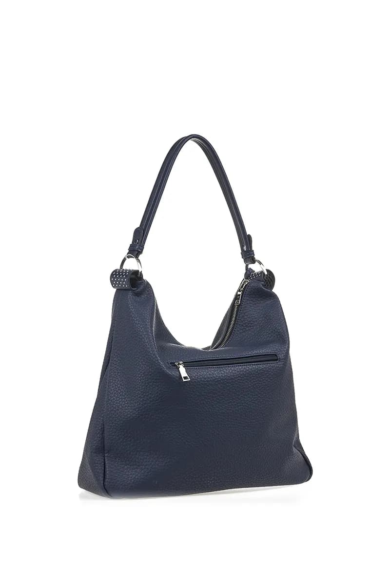 VERDE FASHION | Borsa a spalla morbida in ecopelle - 2
