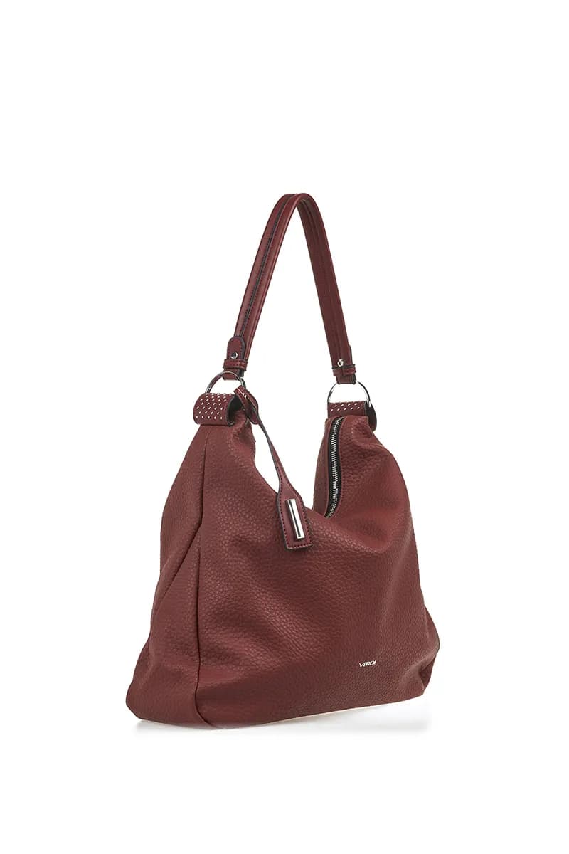 VERDE FASHION | Borsa a spalla morbida in ecopelle - 11