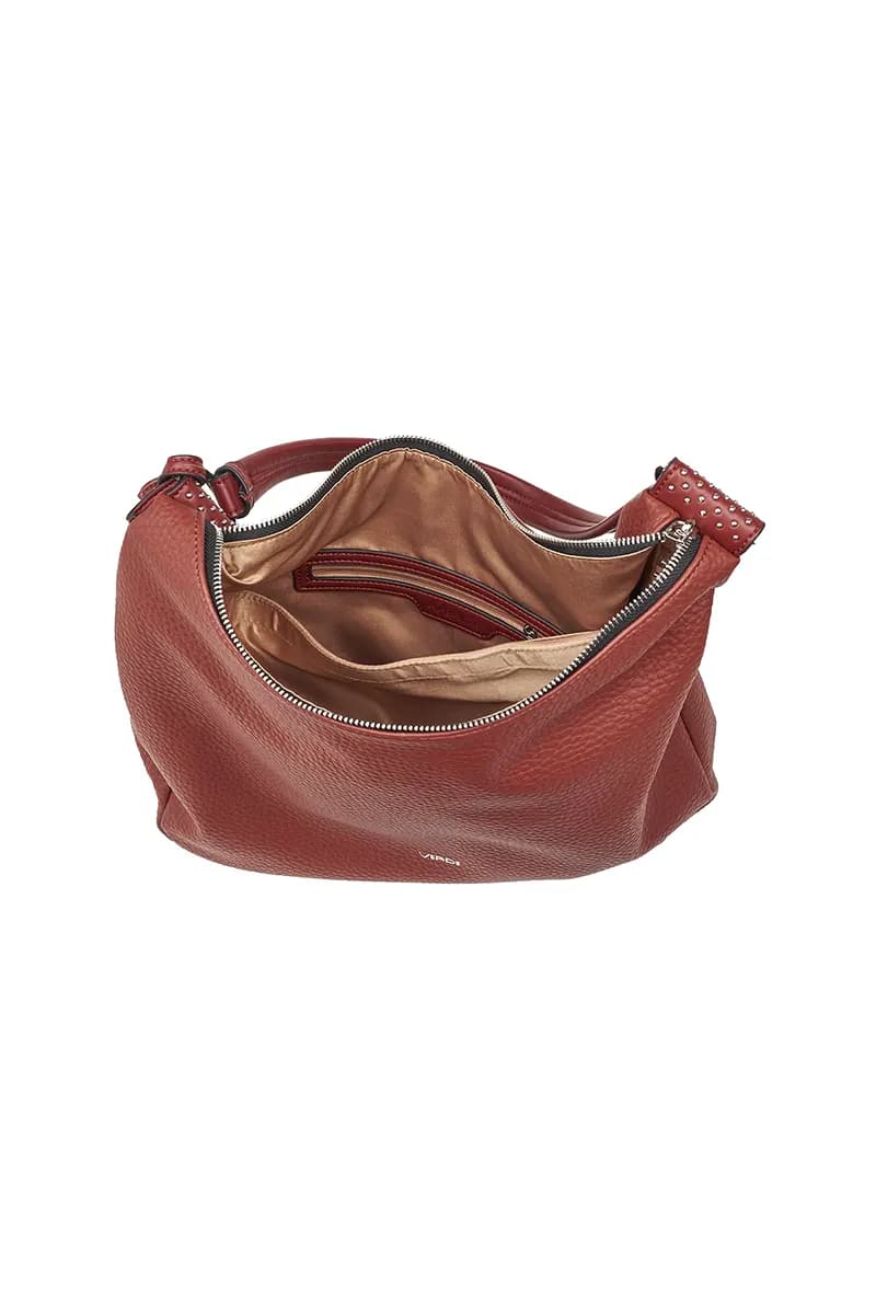 VERDE FASHION | Borsa a spalla morbida in ecopelle - 12