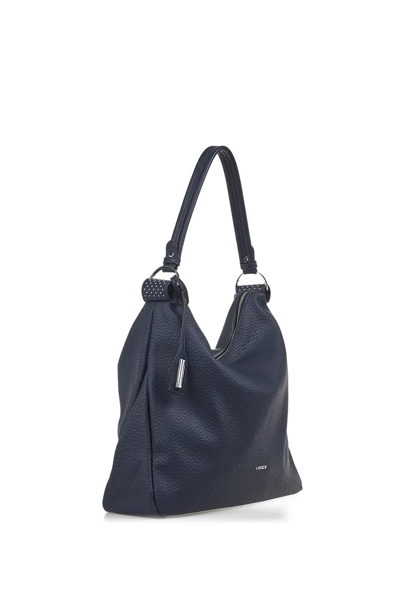 VERDE FASHION | Borsa a spalla morbida in ecopelle - 3