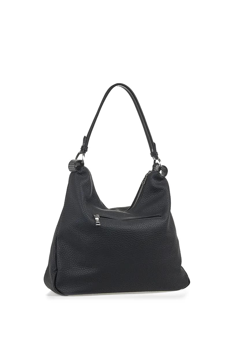 VERDE FASHION | Borsa a spalla morbida in ecopelle - 6