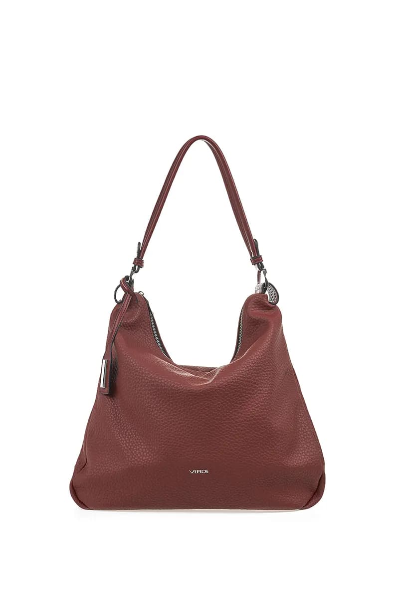VERDE FASHION | Borsa a spalla morbida in ecopelle - 9