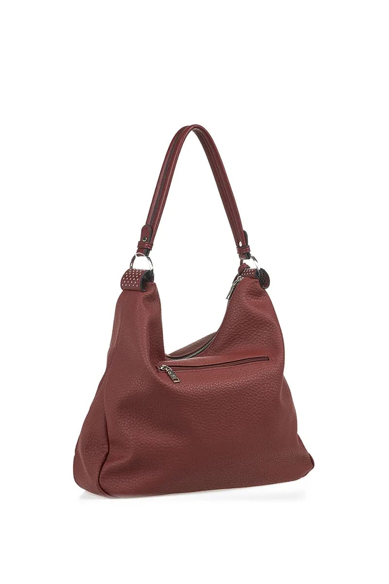 VERDE FASHION | Borsa a spalla morbida in ecopelle - 10