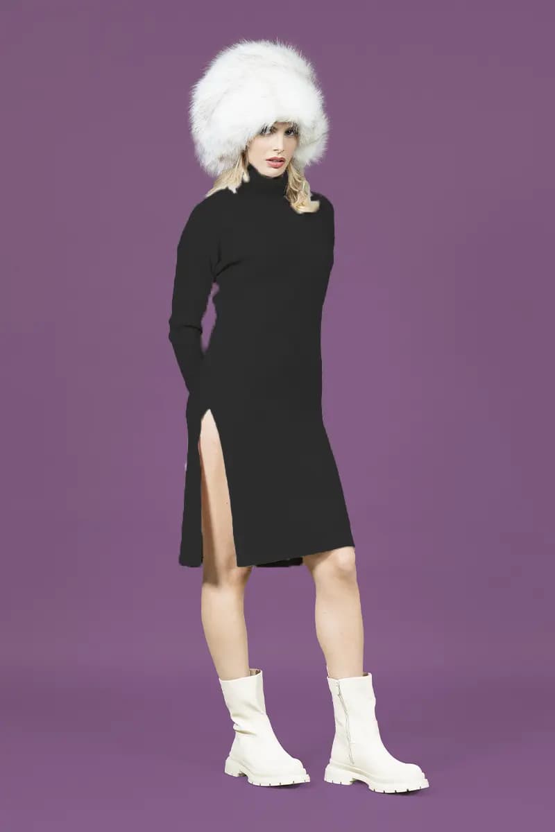 NUALY DAILY | Abito trecce con spacco laterale - 2