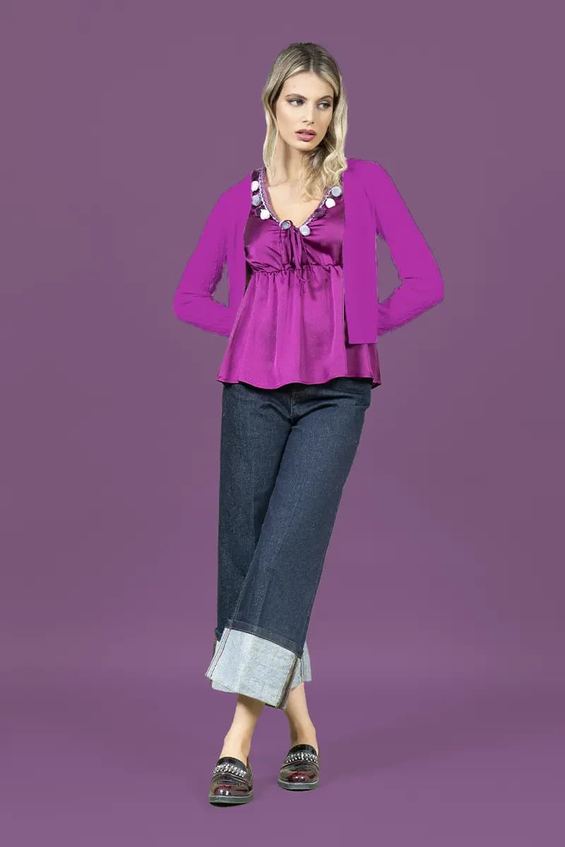 NUALY DAILY | Cardigan corto trecce - 3