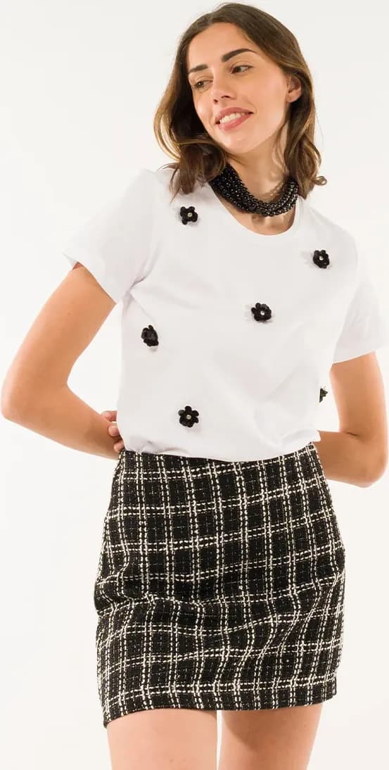 KONTATTO | T-shirt applicazioni fiori