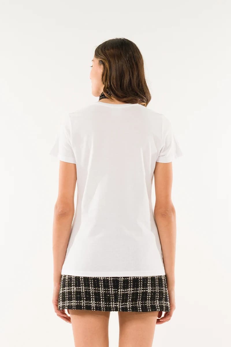KONTATTO | T-shirt applicazioni fiori - 2