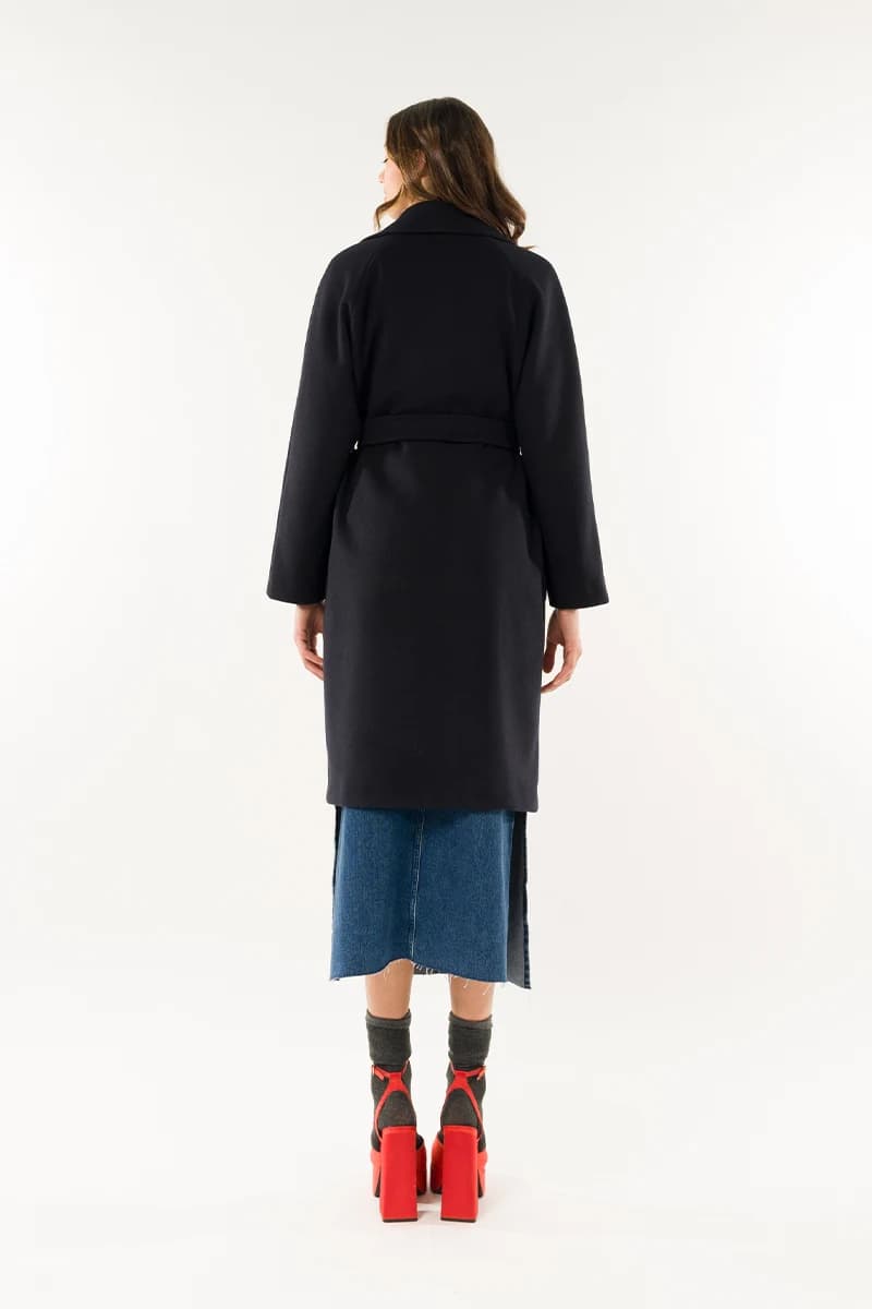 KONTATTO | Cappotto con cintura - 3