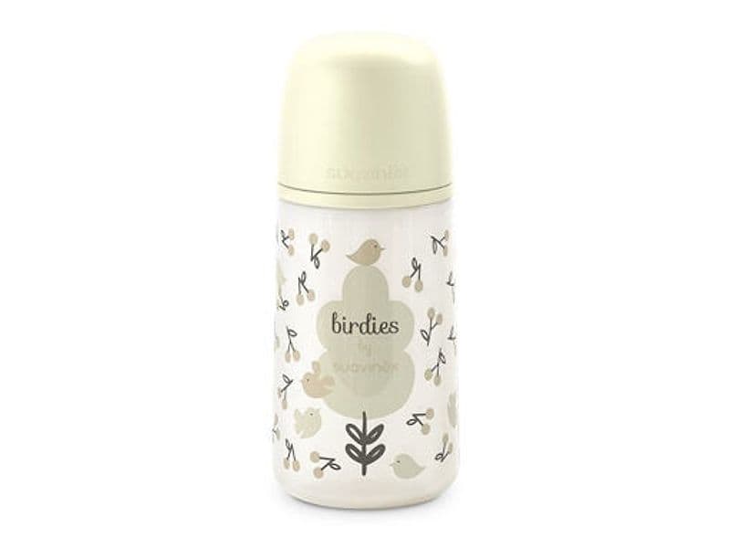 Biberon Suavinex Birdies Flusso Lento 270ml – Neutro