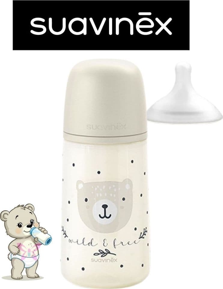 Biberon Suavinex in Plastica Wild & Free 270ml – Neutro