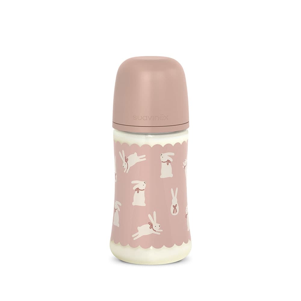 Biberon Suavinex Wonder 270ml Sil SX Pro Flusso M – Coniglio Rosa