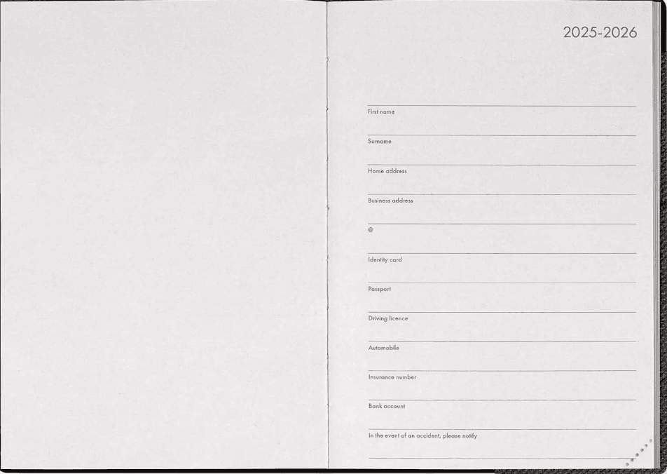 Legami - Agenda 16 Mesi Settimanale Medium - Deep Graphite - 3