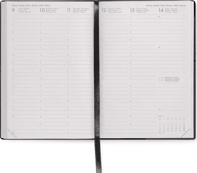 Legami - Agenda 16 Mesi Settimanale Medium - Deep Graphite - 4