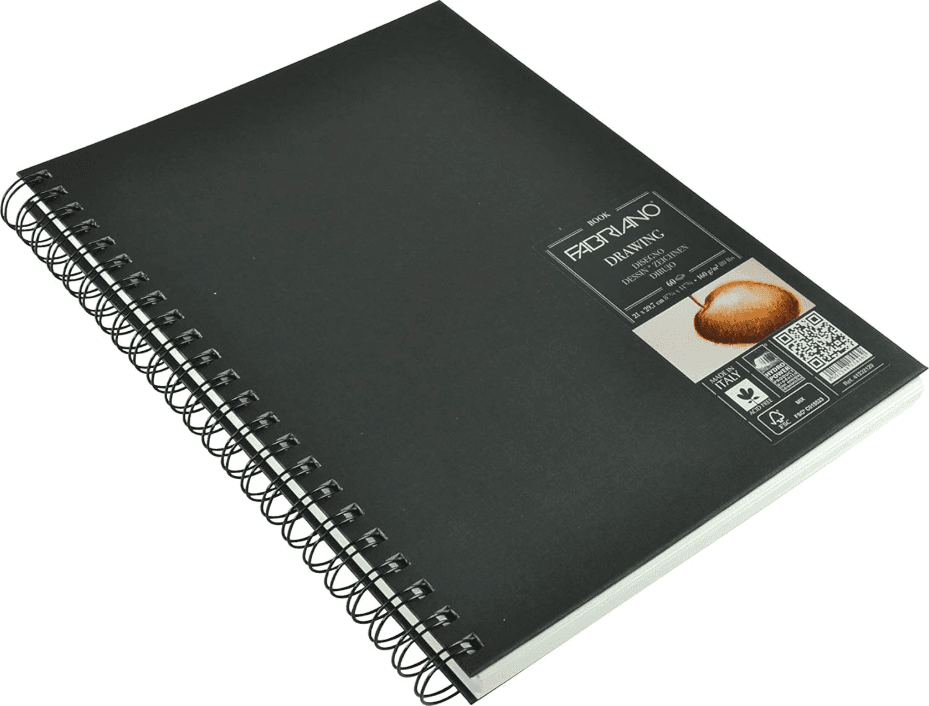FABRIANO - BLOCCO DRAWING BOOK SPIRALE 21x29.7cm PER RITRATTI 160 Gr 60 FOGLI GRANA NATURALE (41232129) - 2