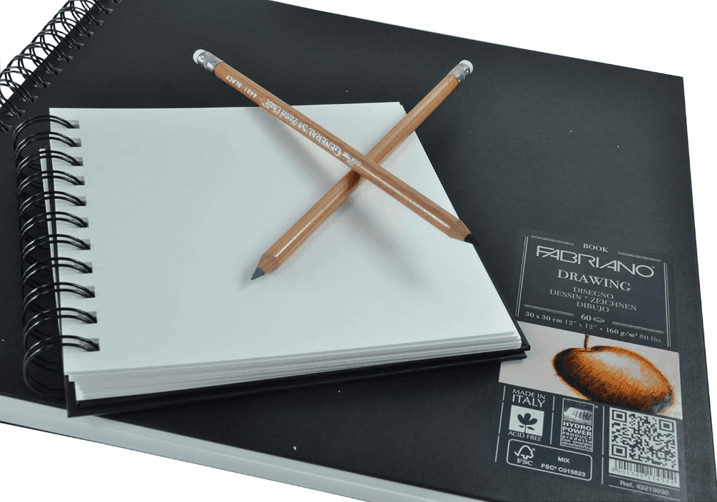 FABRIANO - BLOCCO DRAWING BOOK SPIRALE 21x29.7cm PER RITRATTI 160 Gr 60 FOGLI GRANA NATURALE (41232129) - 3