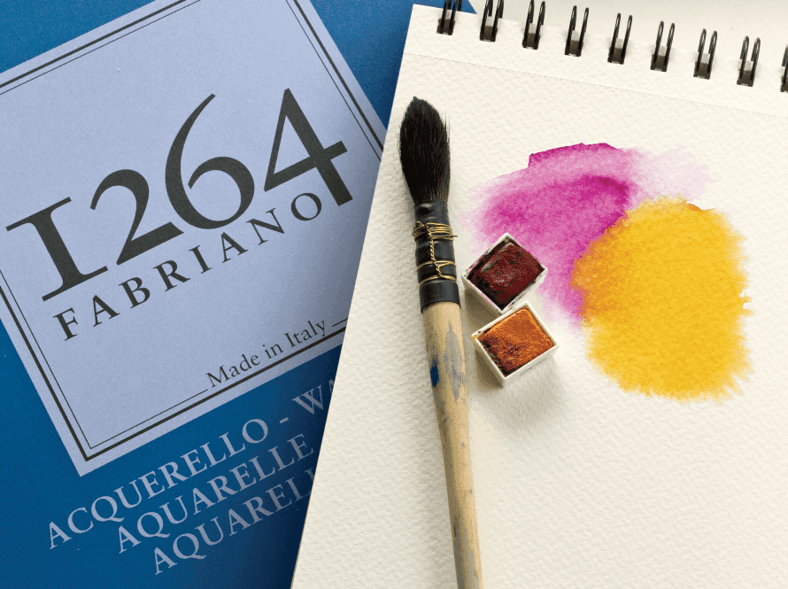 Fabriano - 1264 Acquerello - Blocchi di carta per Acquerello rilegati a spirale (19100649)- 30 fogli a Grana fina da 300 gr/mq ( - 2