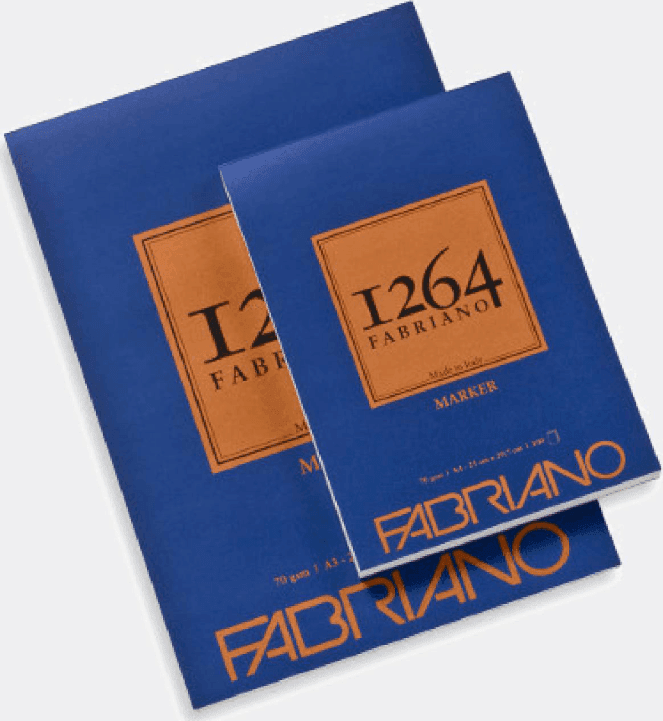 Fabriano - Blocco di carta collato 1264 Marker 70 g A4 cm 21x29.7- (19100640) - 3