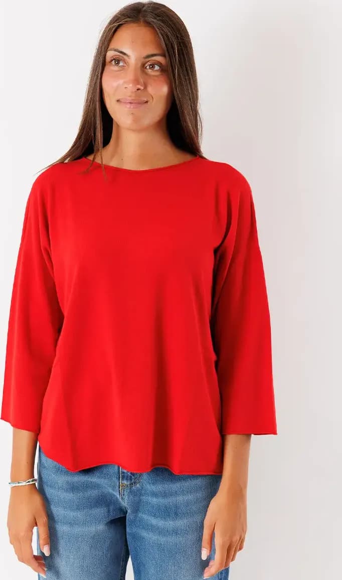 KONTATTO | Maglia girocollo over - 7