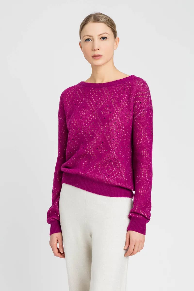 TWINSET | Maglia girocollo traforata - 4
