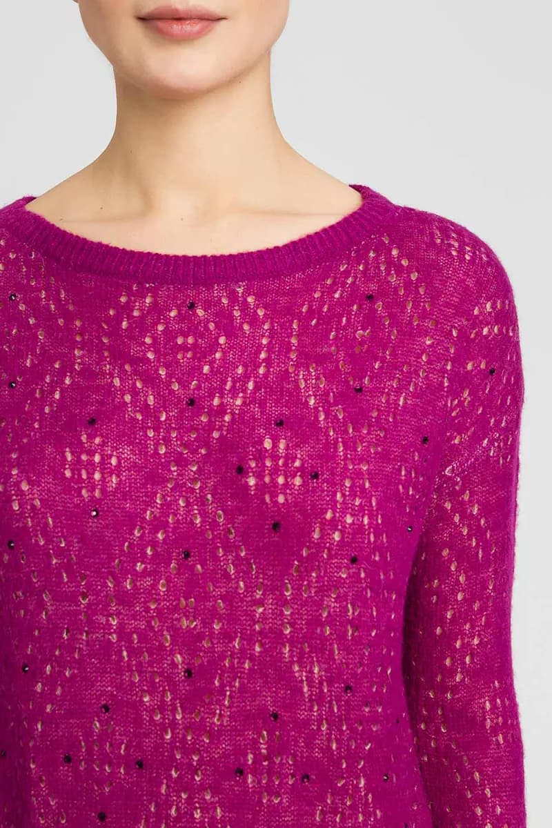 TWINSET | Maglia girocollo traforata - 3