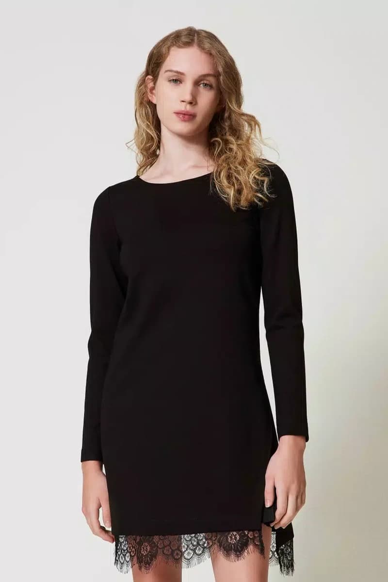 TWINSET | Abito corto con pizzo - 5