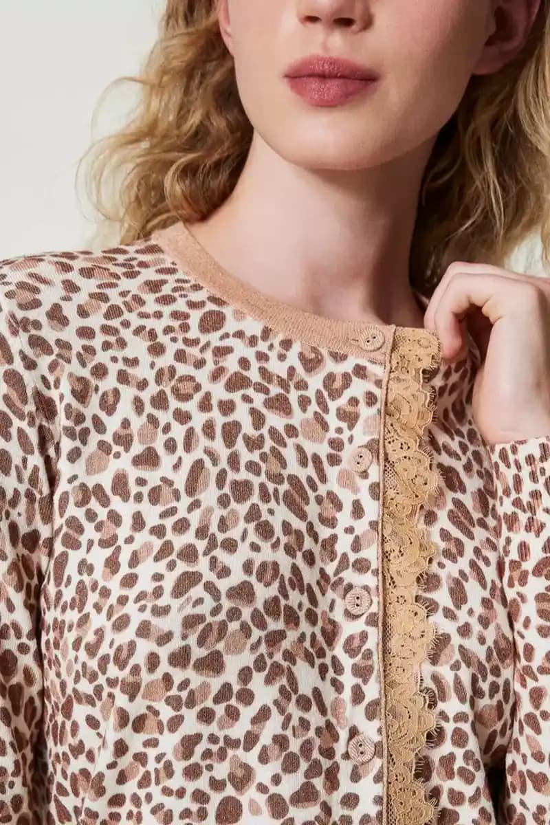 TWINSET | Cardigan corto a fantasia - 4