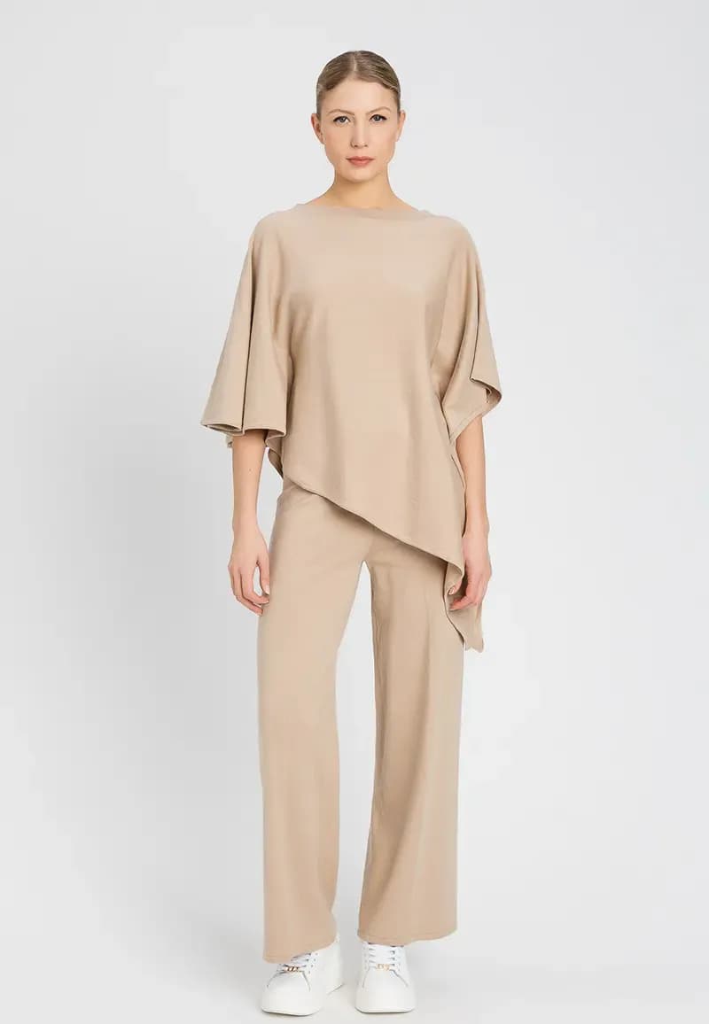 TWINSET | Poncho in maglia asimmetrico