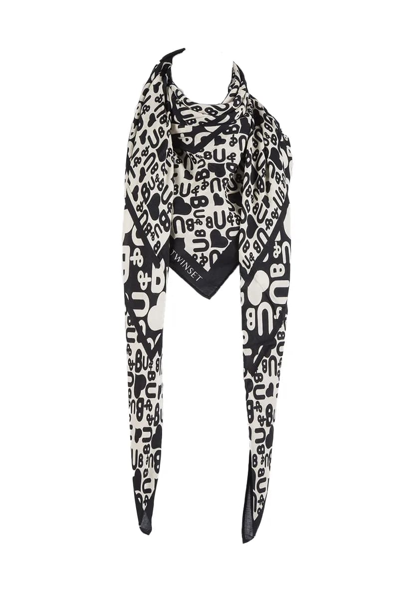 TWINSET | Kefia stampa logo moderna - 2